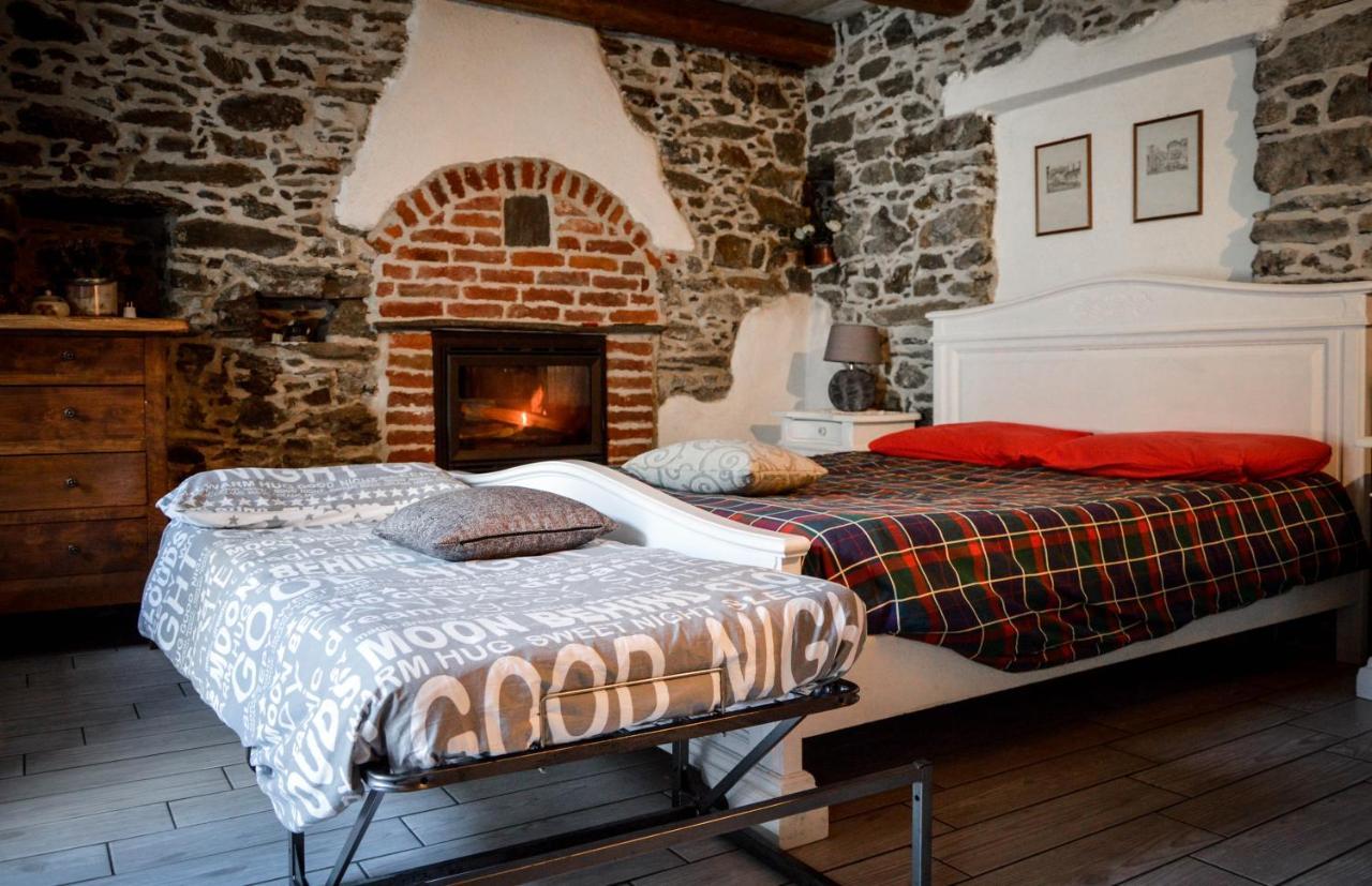 Chalet In Pietra E Legno Con Caminetto Inverso Pinasca Экстерьер фото